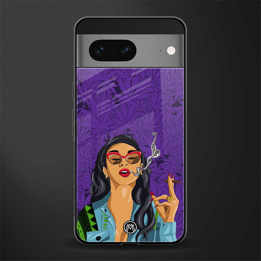 purple smoke back phone cover | glass case for google pixel 7