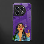 purple smoke back phone cover | glass case for oneplus 11