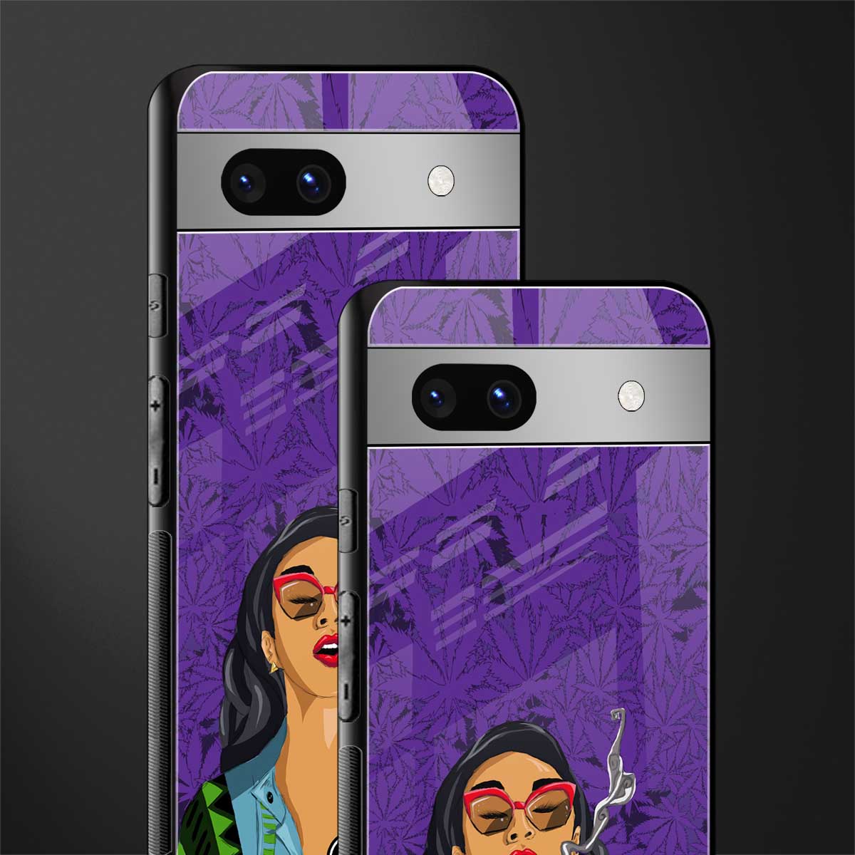 purple smoke back phone cover | glass case for Google Pixel 7A