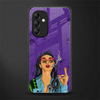 purple smoke back phone cover | glass case for samsung galaxy a14 5g