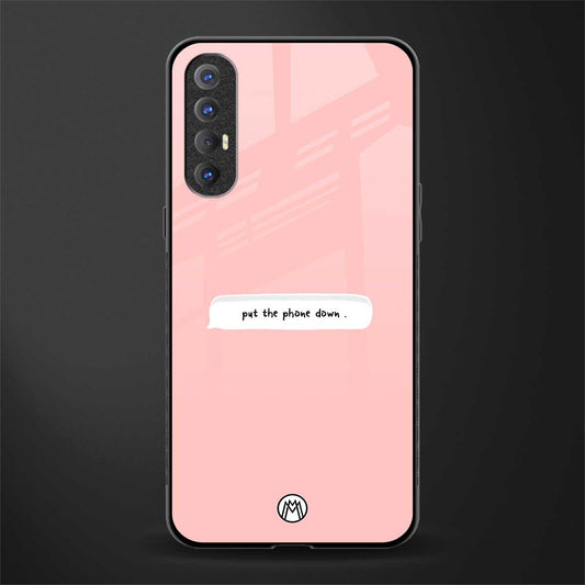 put the phone down glass case for oppo reno 3 pro image