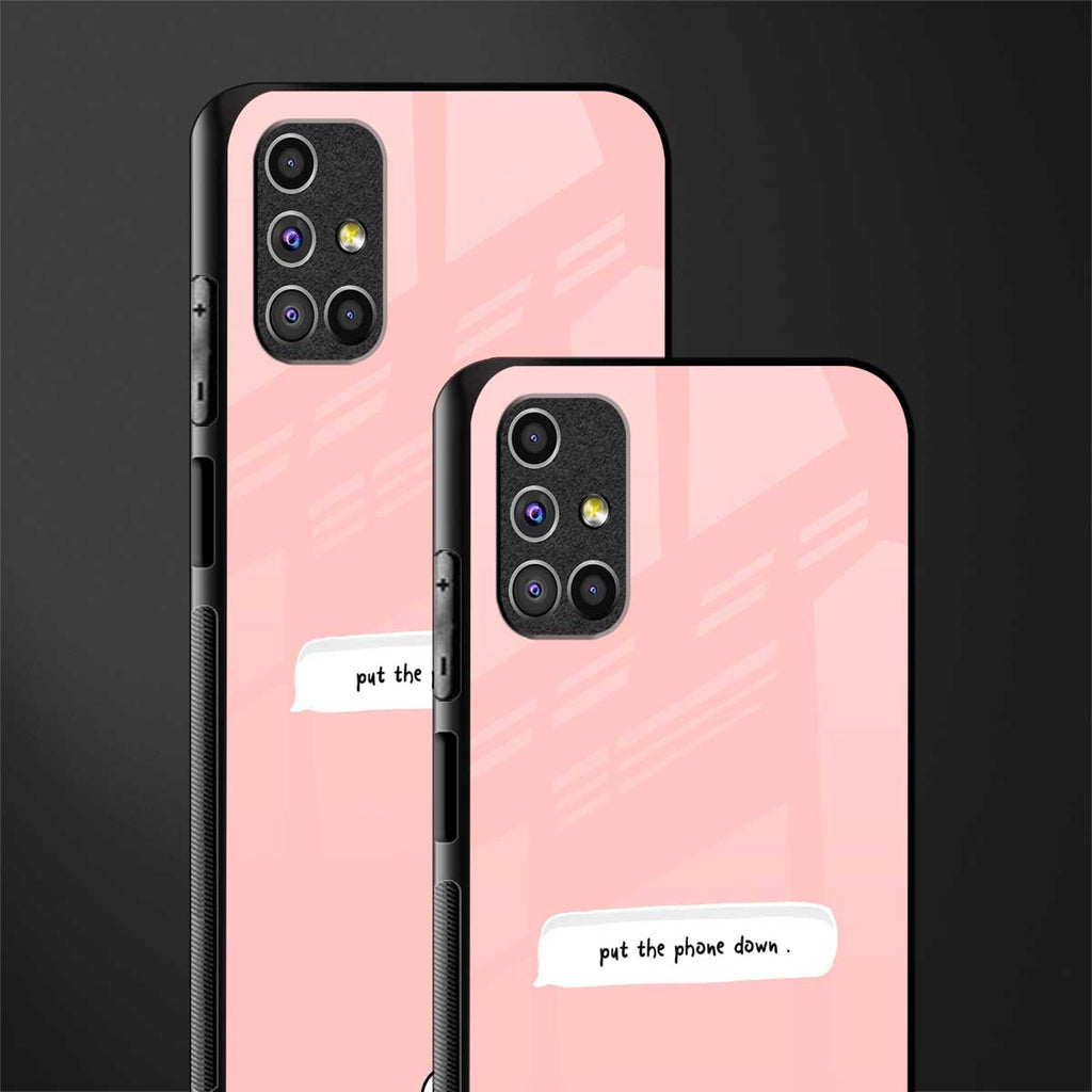 put the phone down glass case for samsung galaxy m31s image-2
