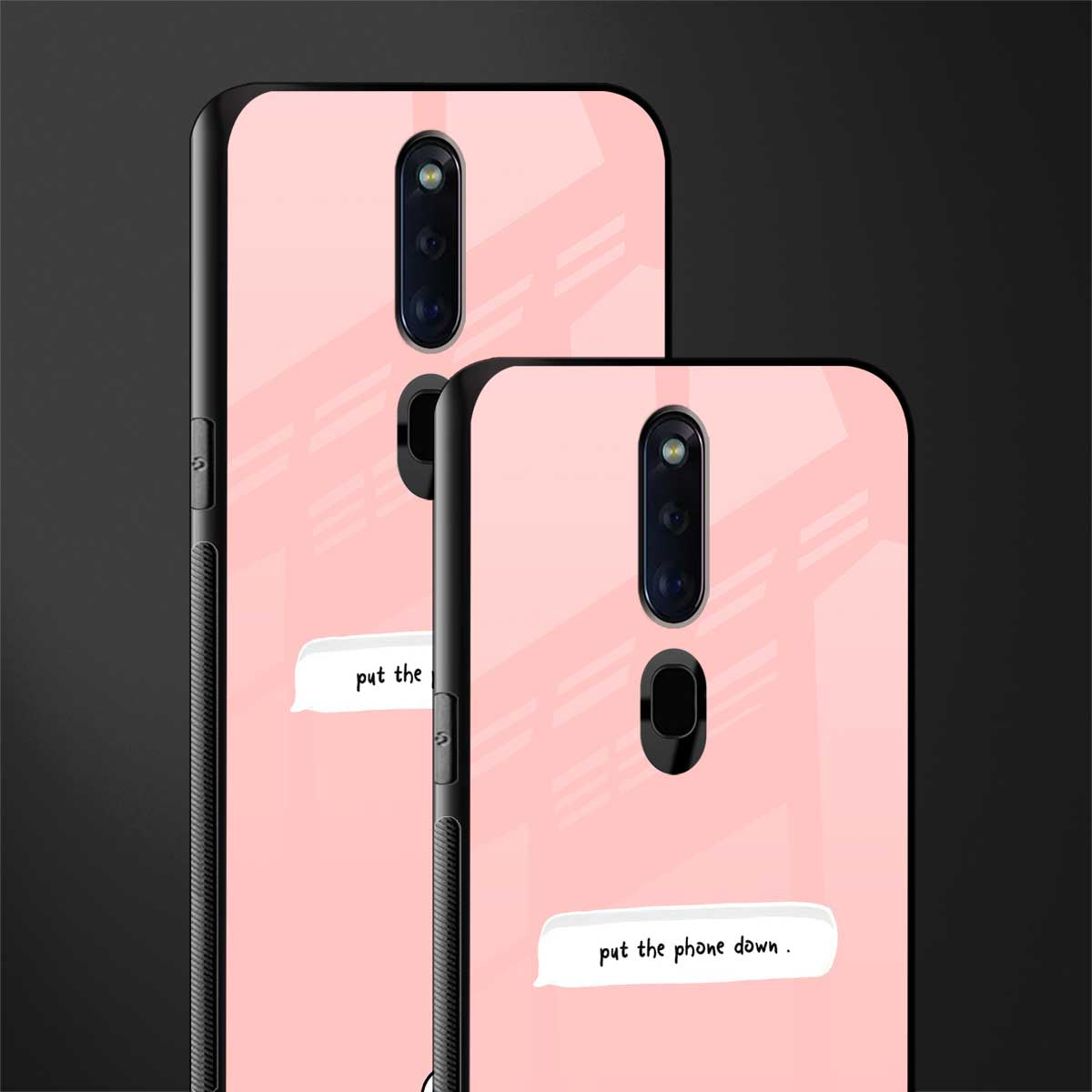 put the phone down glass case for oppo f11 pro image-2