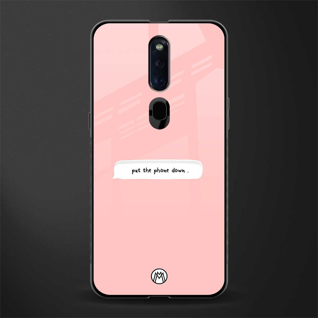 put the phone down glass case for oppo f11 pro image