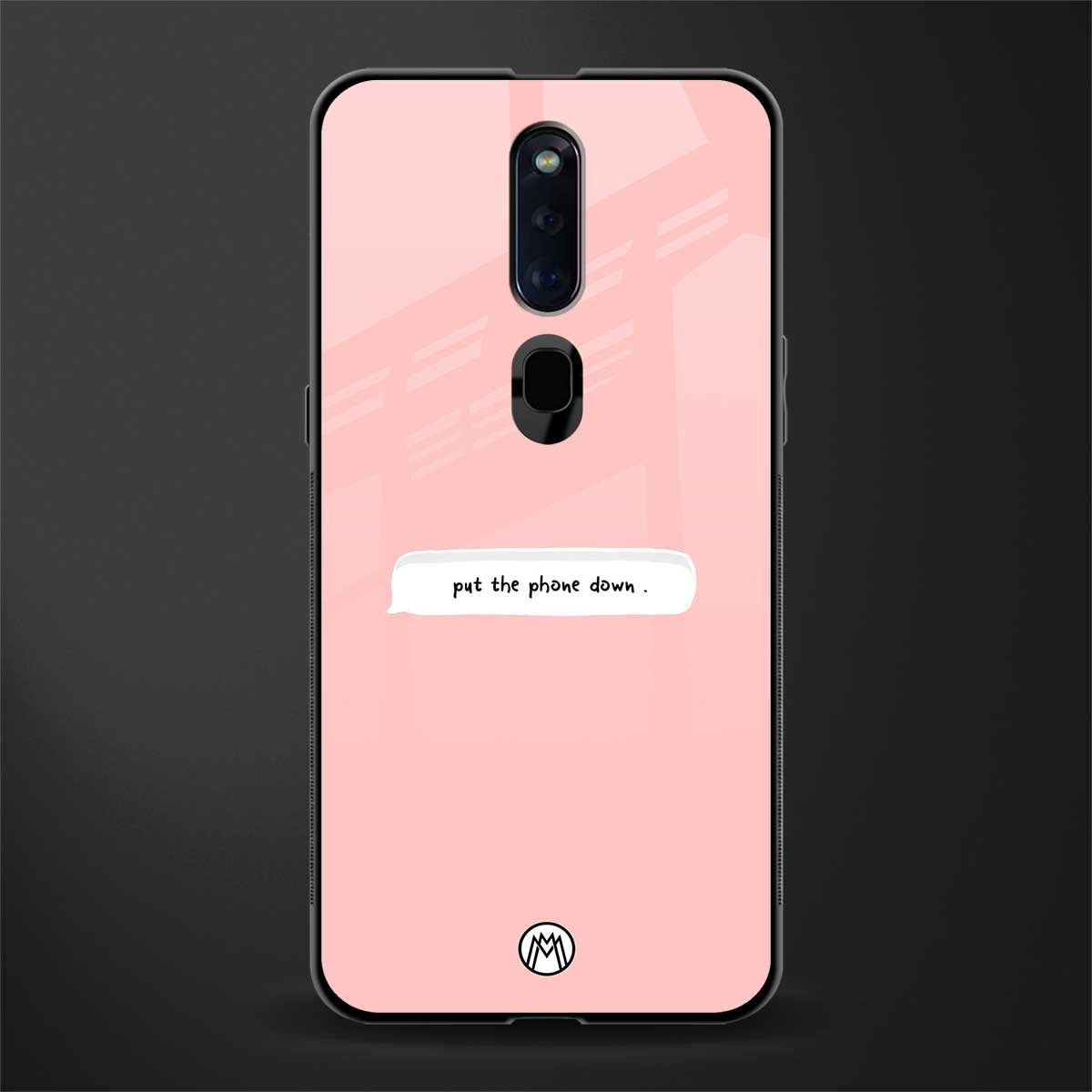 put the phone down glass case for oppo f11 pro image