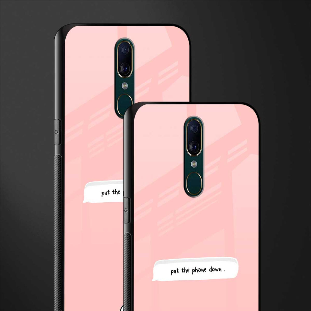 put the phone down glass case for oppo f11 image-2