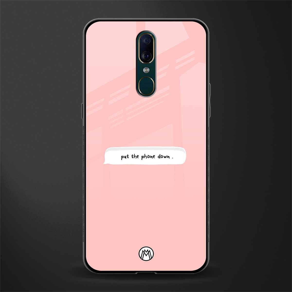 put the phone down glass case for oppo a9 image
