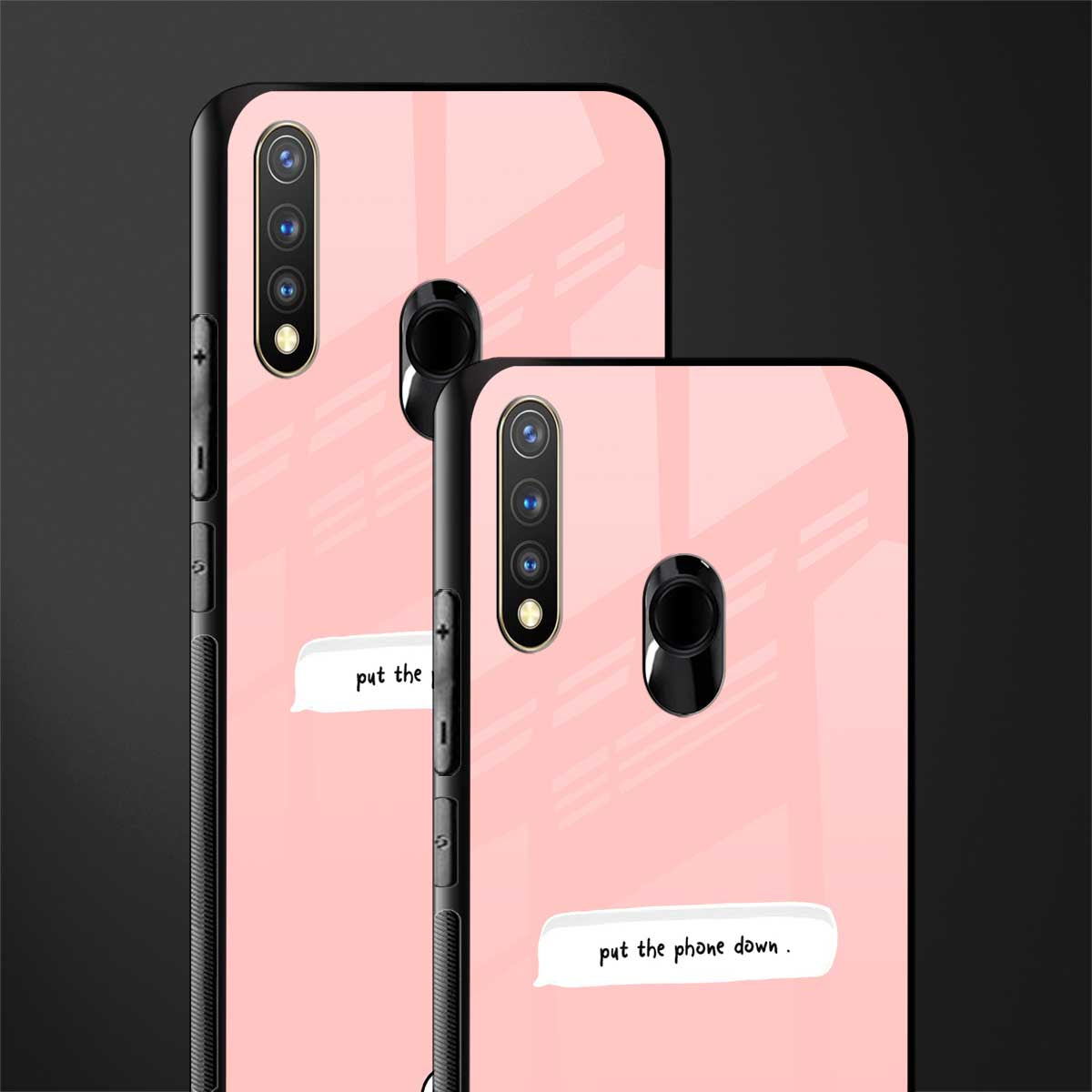 put the phone down glass case for vivo y19 image-2
