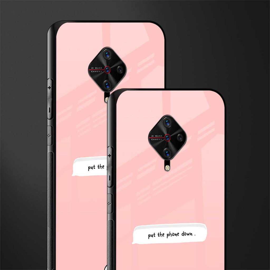 put the phone down glass case for vivo s1 pro image-2