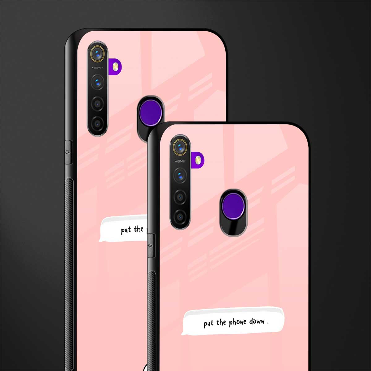 put the phone down glass case for realme 5s image-2