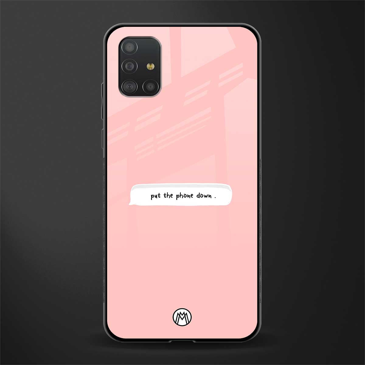 put the phone down glass case for samsung galaxy a51 image