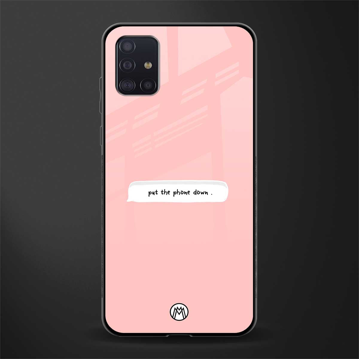 put the phone down glass case for samsung galaxy a71 image