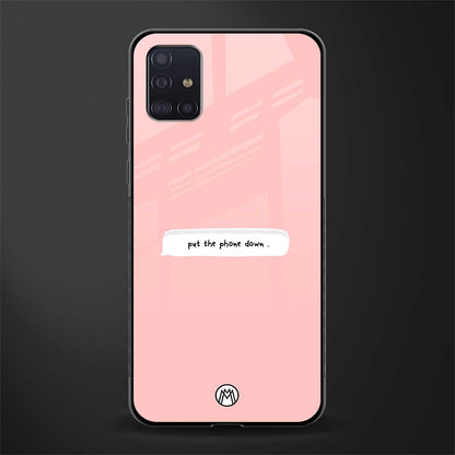 put the phone down glass case for samsung galaxy a71 image