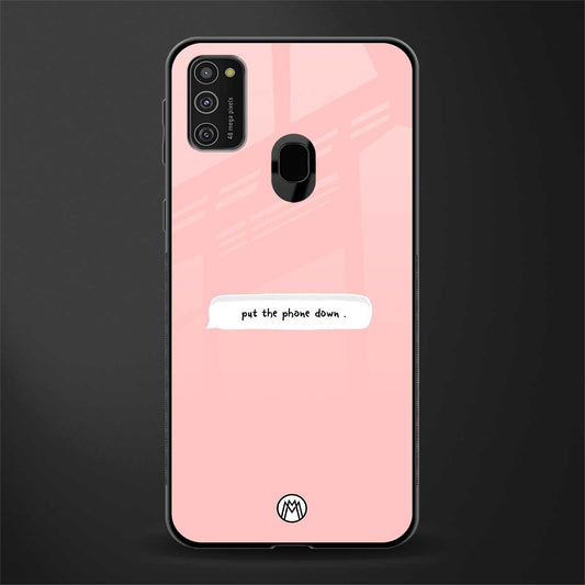 put the phone down glass case for samsung galaxy m30s image