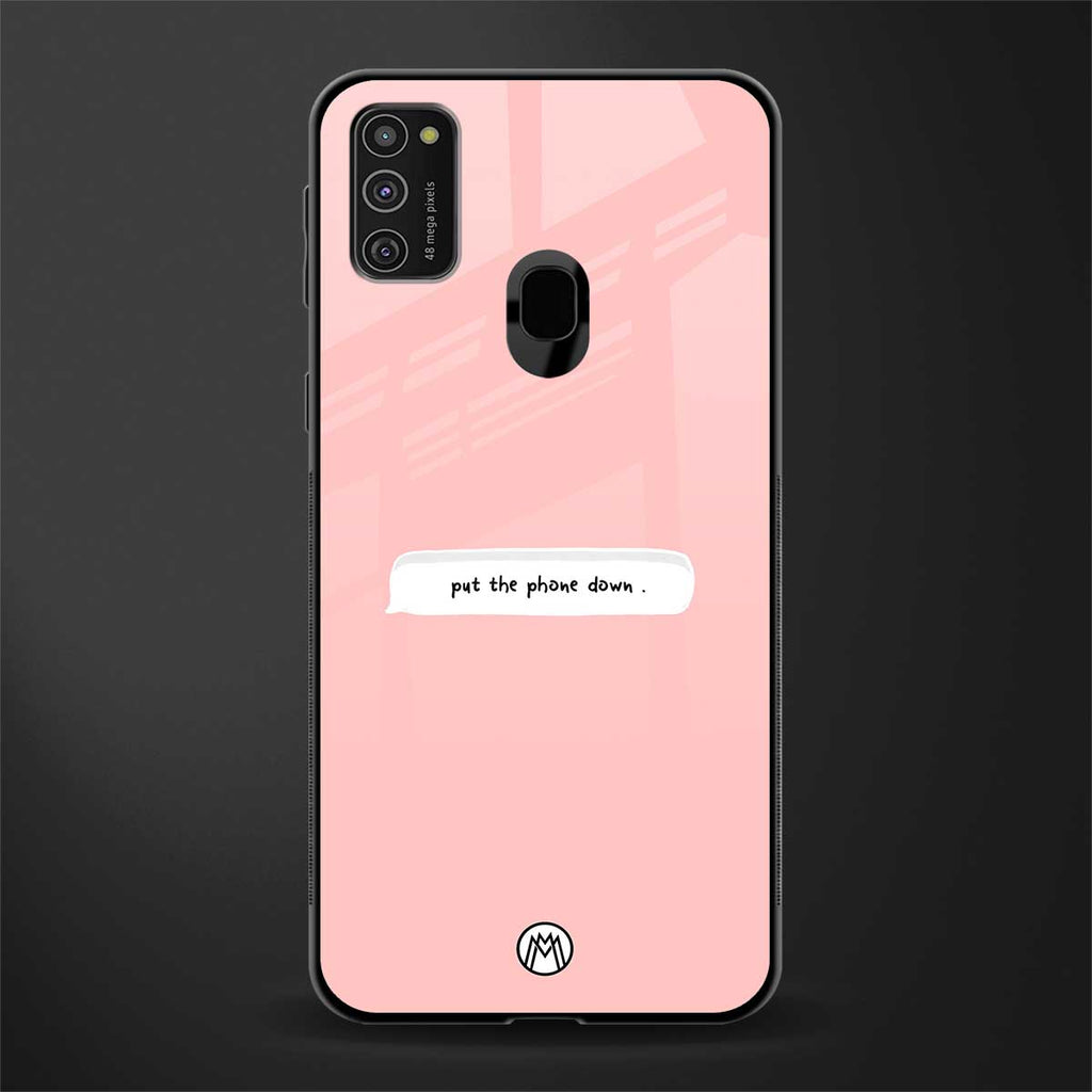 put the phone down glass case for samsung galaxy m21 image