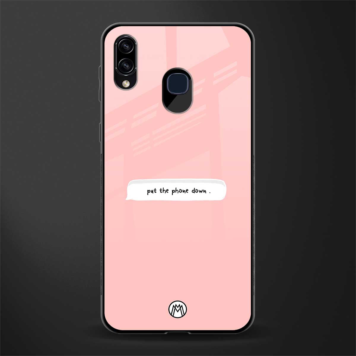 put the phone down glass case for samsung galaxy a20 image