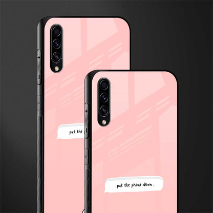 put the phone down glass case for samsung galaxy a70s image-2