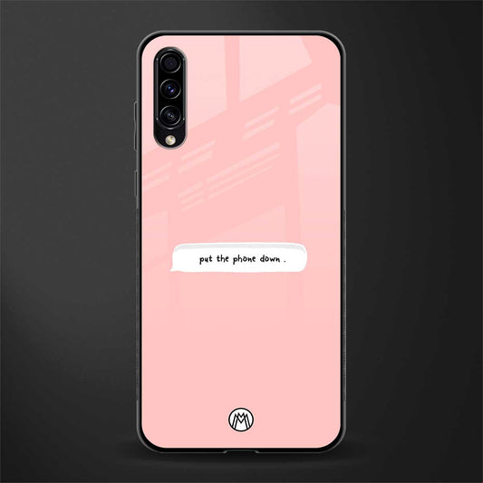put the phone down glass case for samsung galaxy a70 image