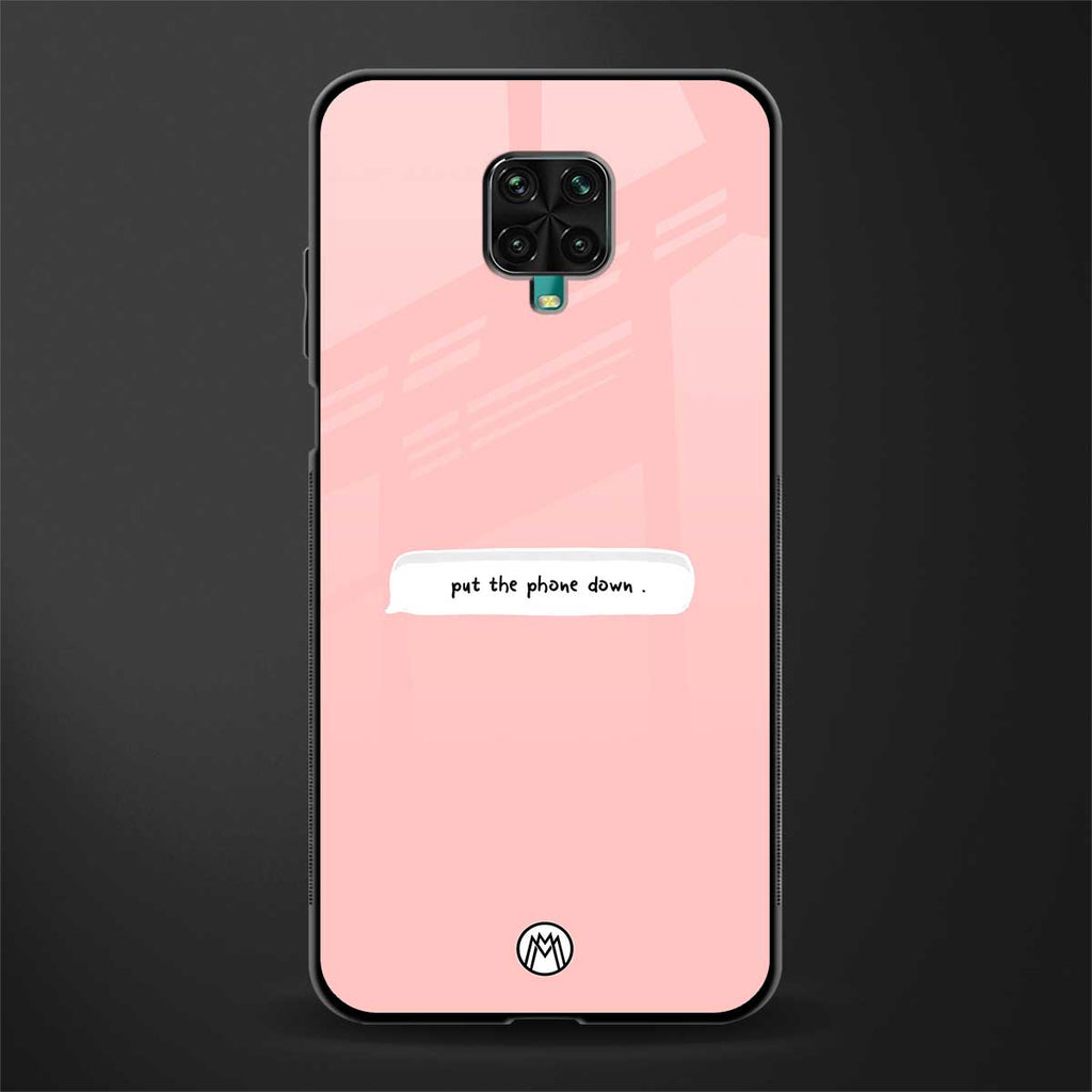 put the phone down glass case for redmi note 9 pro image