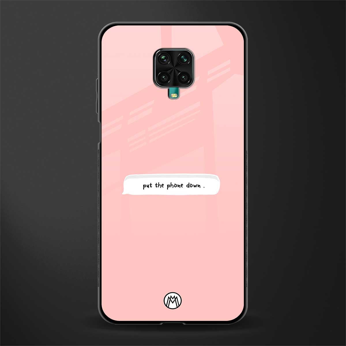 put the phone down glass case for redmi note 9 pro image