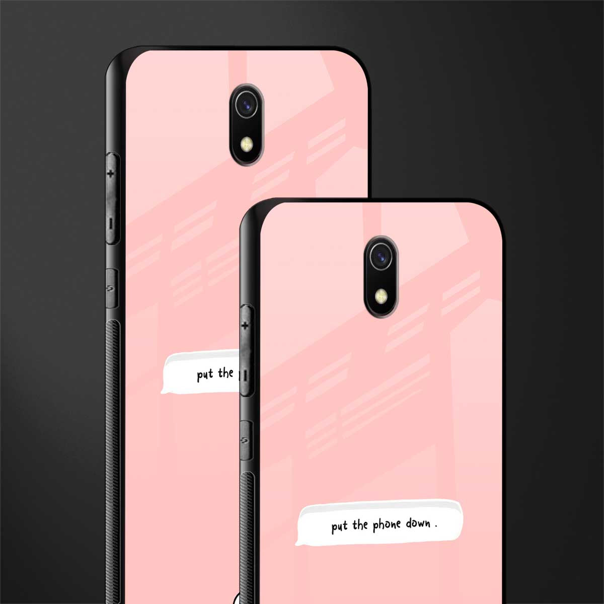 put the phone down glass case for redmi 8a image-2