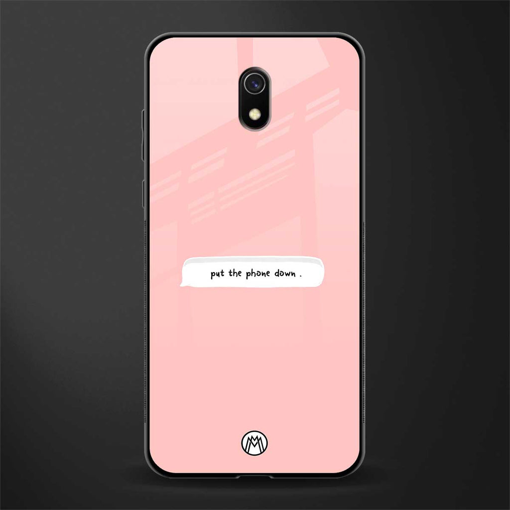 put the phone down glass case for redmi 8a image