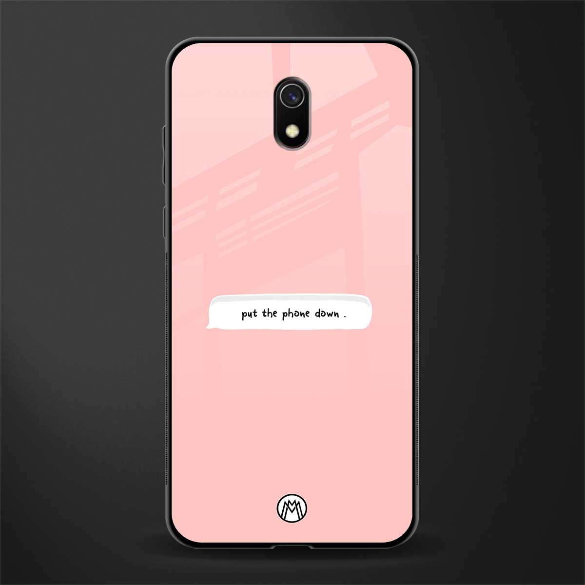 put the phone down glass case for redmi 8a image