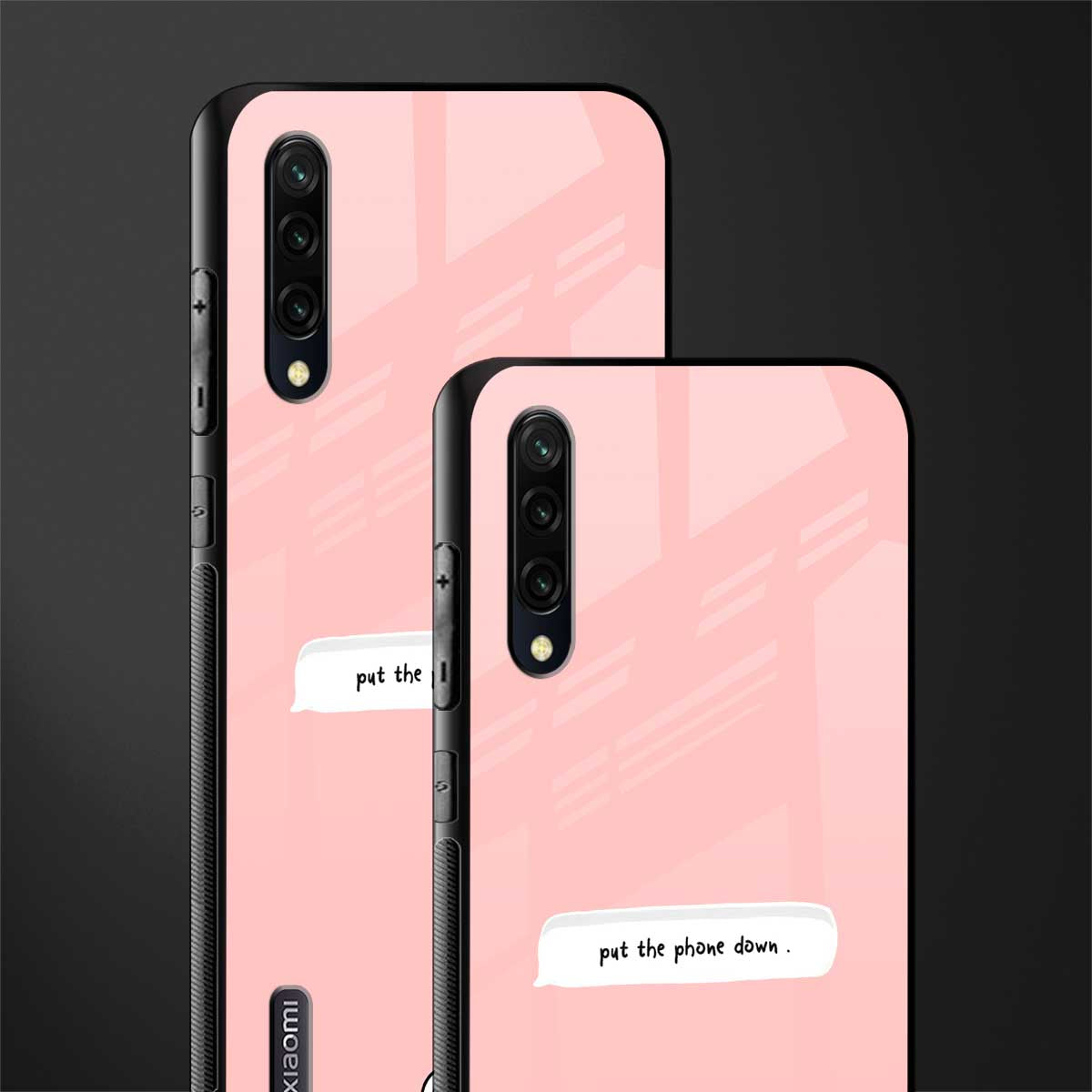 put the phone down glass case for mi a3 redmi a3 image-2