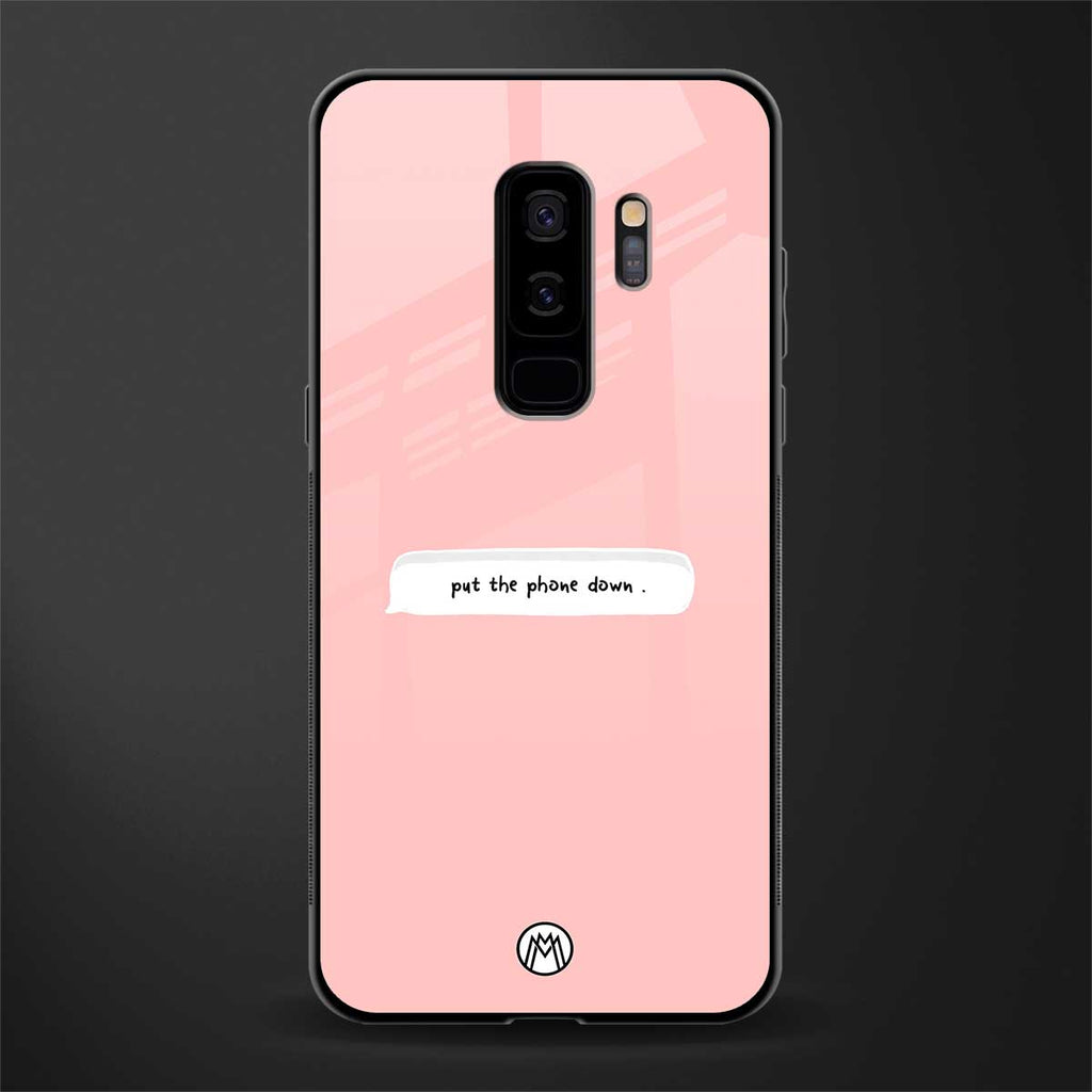 put the phone down glass case for samsung galaxy s9 plus image