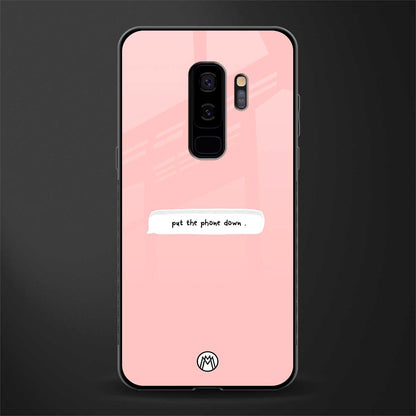 put the phone down glass case for samsung galaxy s9 plus image