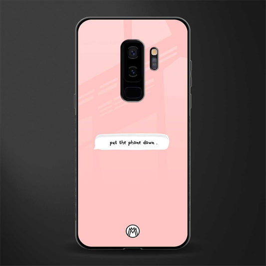 put the phone down glass case for samsung galaxy s9 plus image