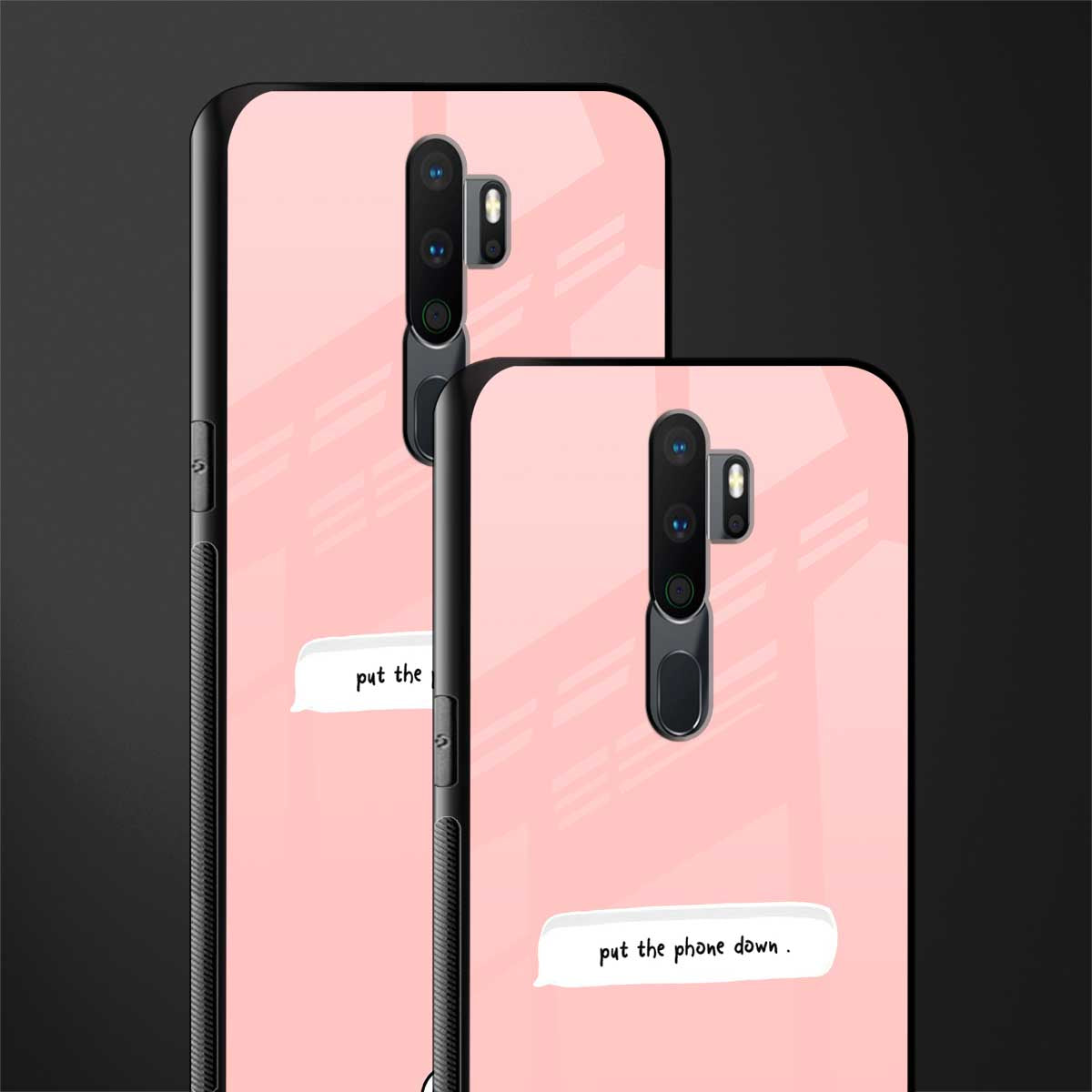 put the phone down glass case for oppo a5 2020 image-2