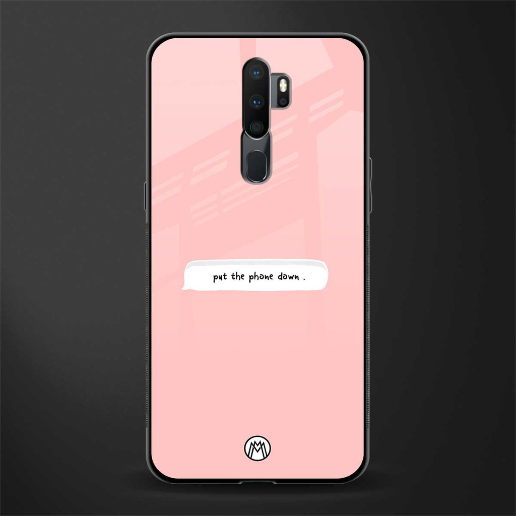 put the phone down glass case for oppo a5 2020 image