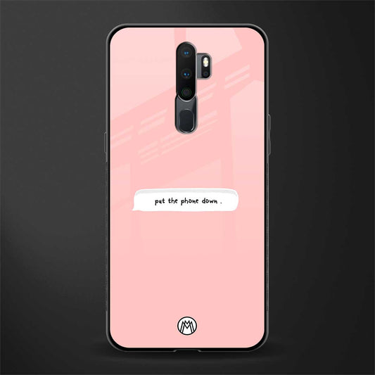 put the phone down glass case for oppo a5 2020 image