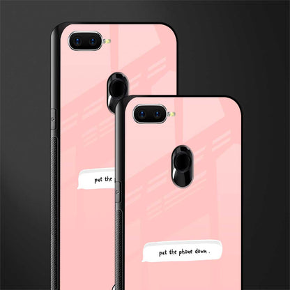 put the phone down glass case for oppo a5s image-2