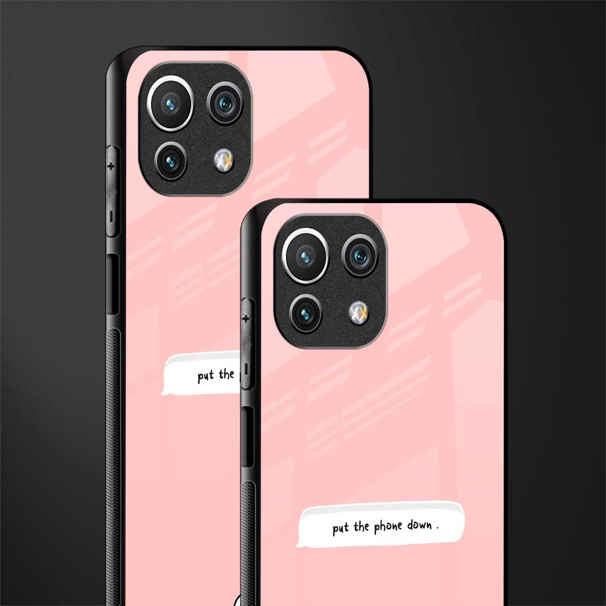 put the phone down glass case for mi 11 lite image-2