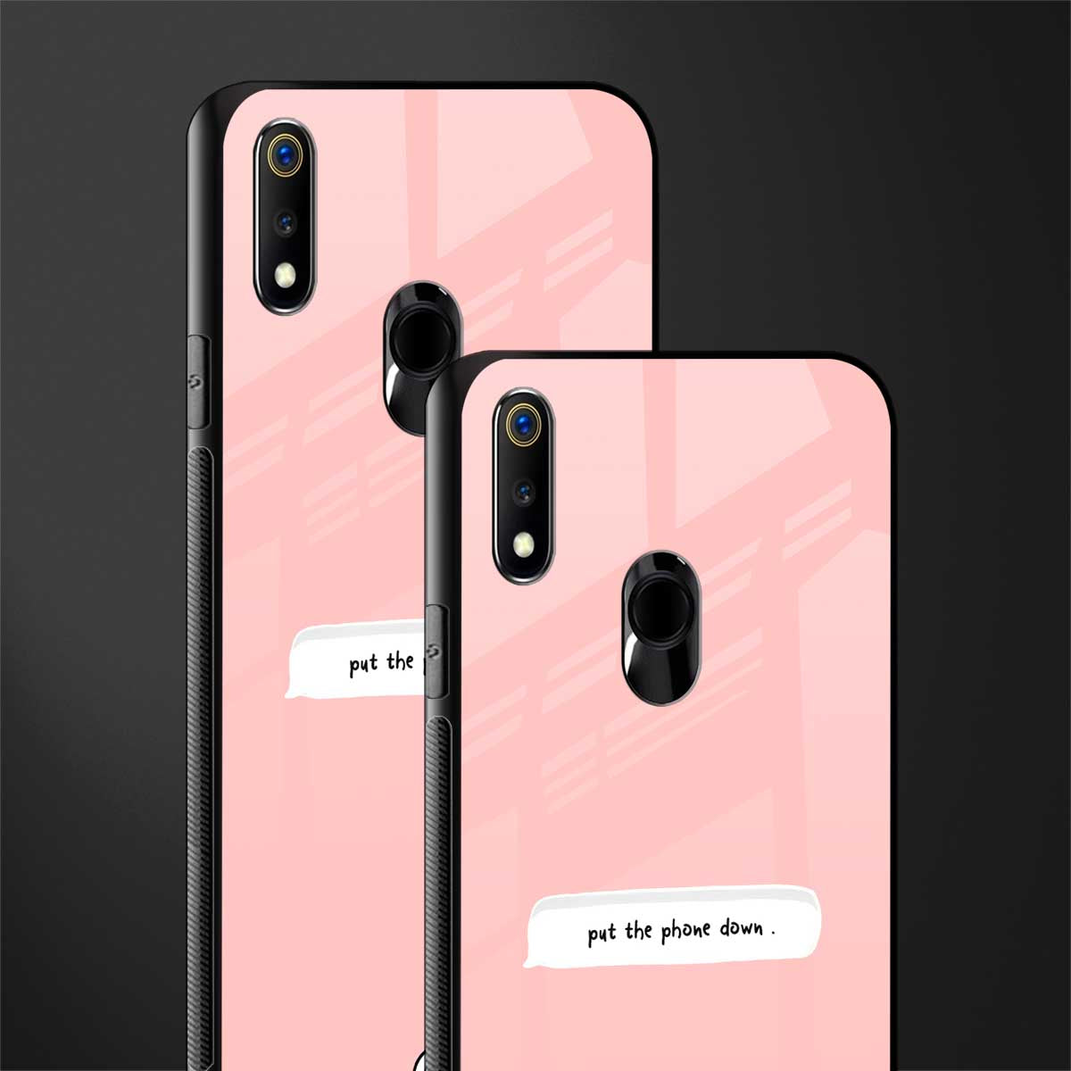 put the phone down glass case for realme 3 pro image-2