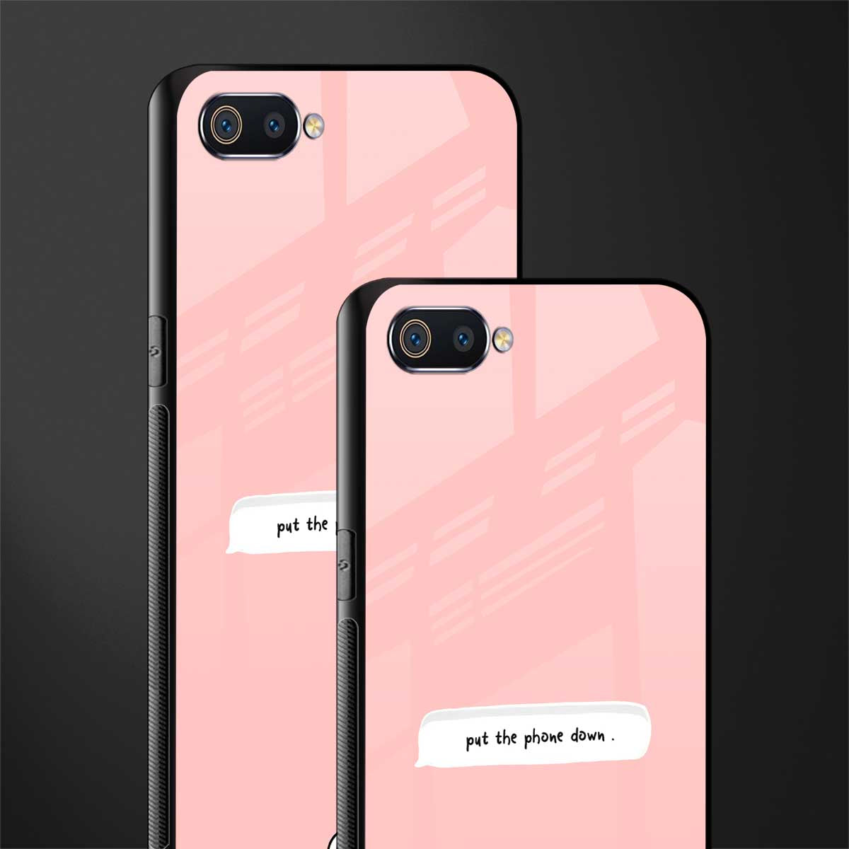 put the phone down glass case for realme c2 image-2