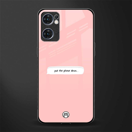 put the phone down glass case for oppo reno7 5g image