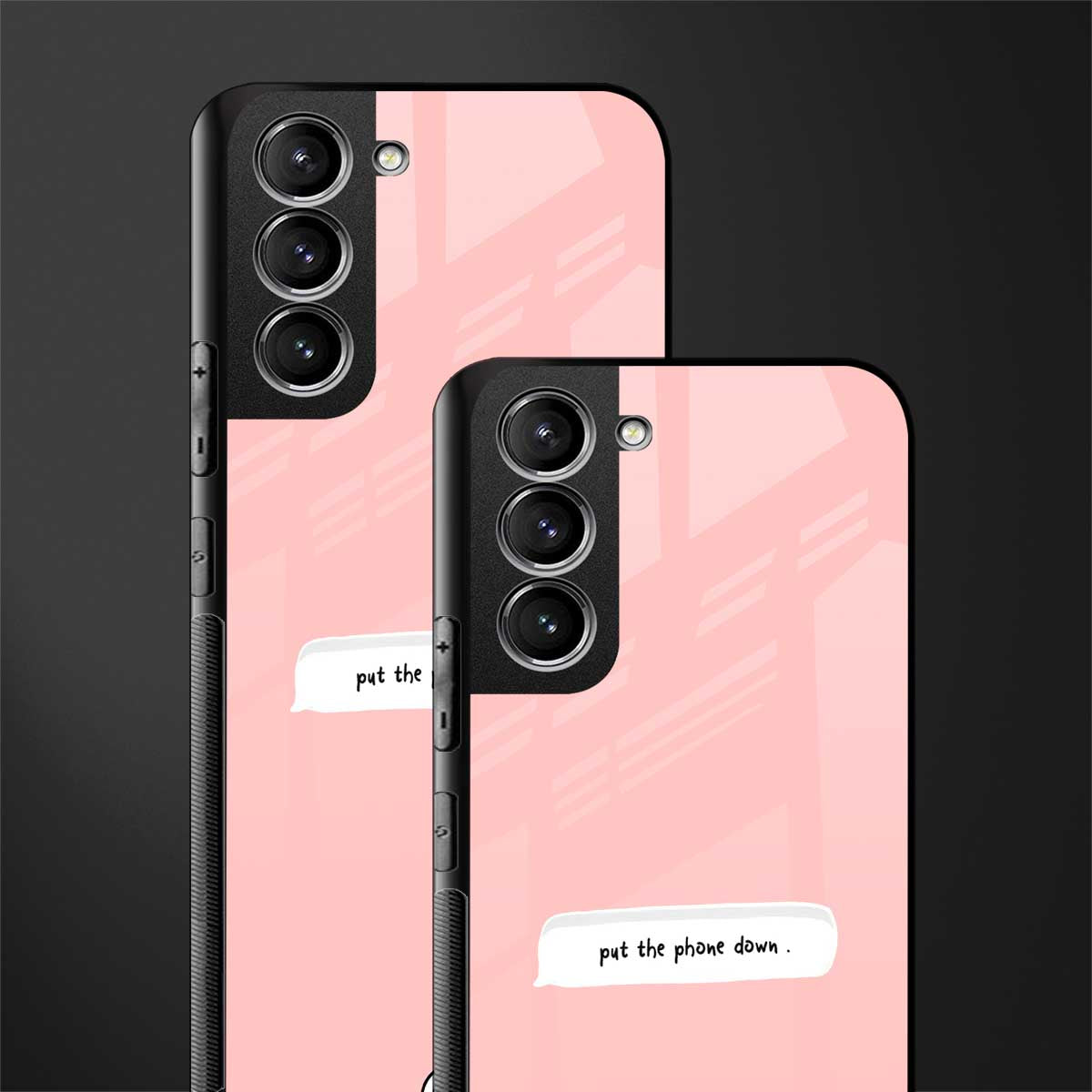 put the phone down glass case for samsung galaxy s21 plus image-2