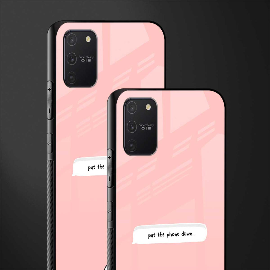 put the phone down glass case for samsung galaxy a91 image-2