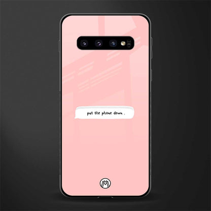 put the phone down glass case for samsung galaxy s10 plus image