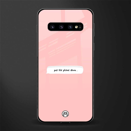 put the phone down glass case for samsung galaxy s10 plus image
