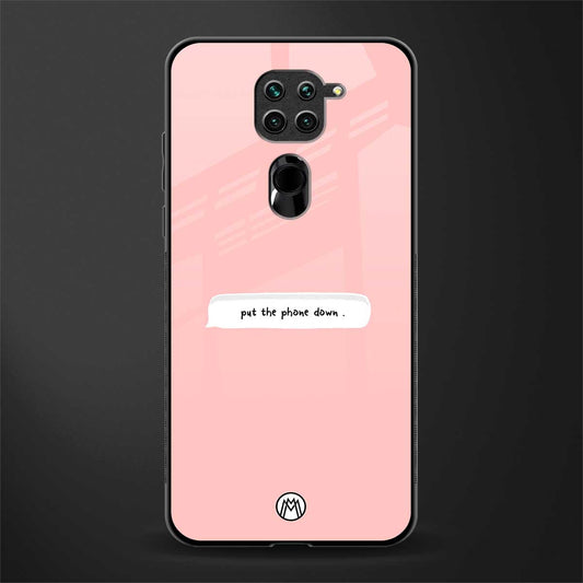 put the phone down glass case for redmi note 9 image