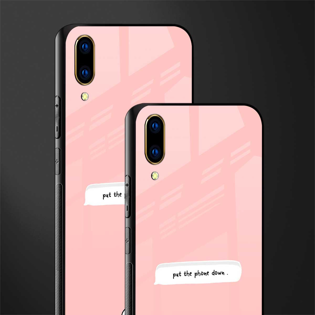 put the phone down glass case for vivo v11 pro image-2