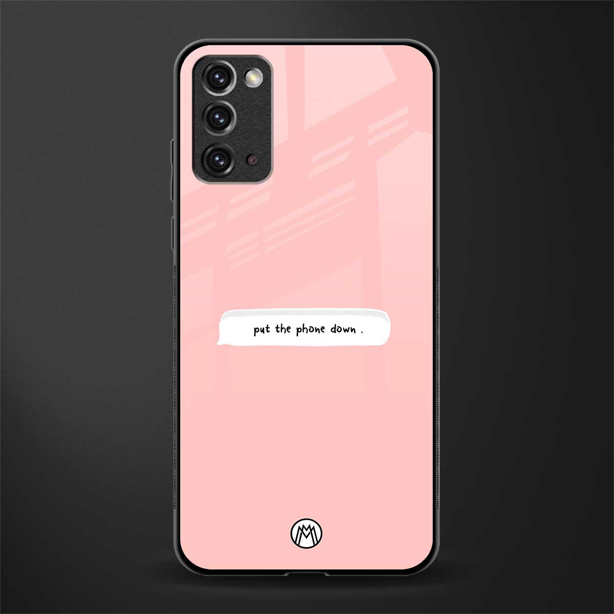 put the phone down glass case for samsung galaxy note 20 image