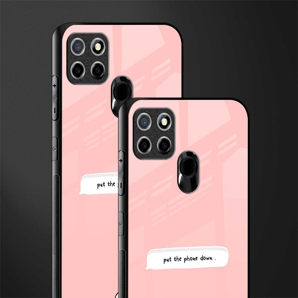 put the phone down glass case for realme narzo 30a image-2