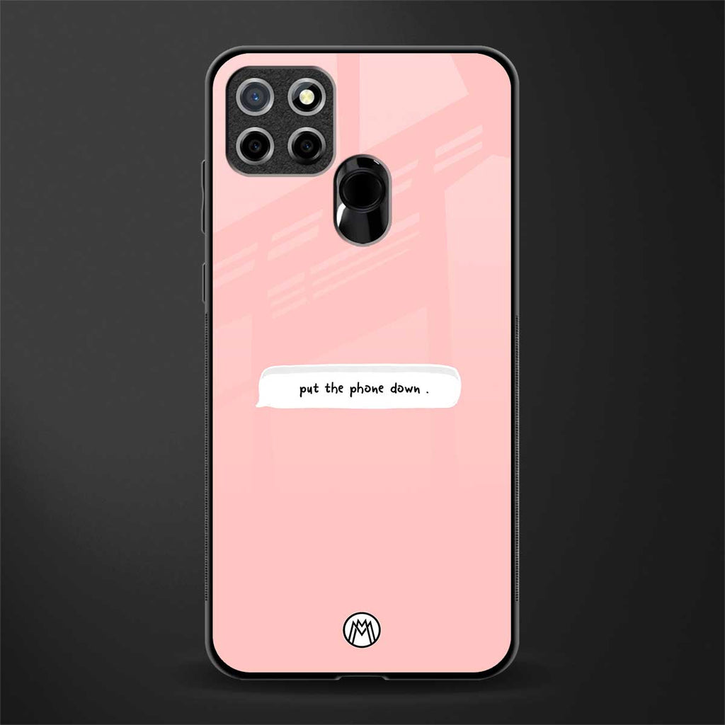 put the phone down glass case for realme narzo 30a image