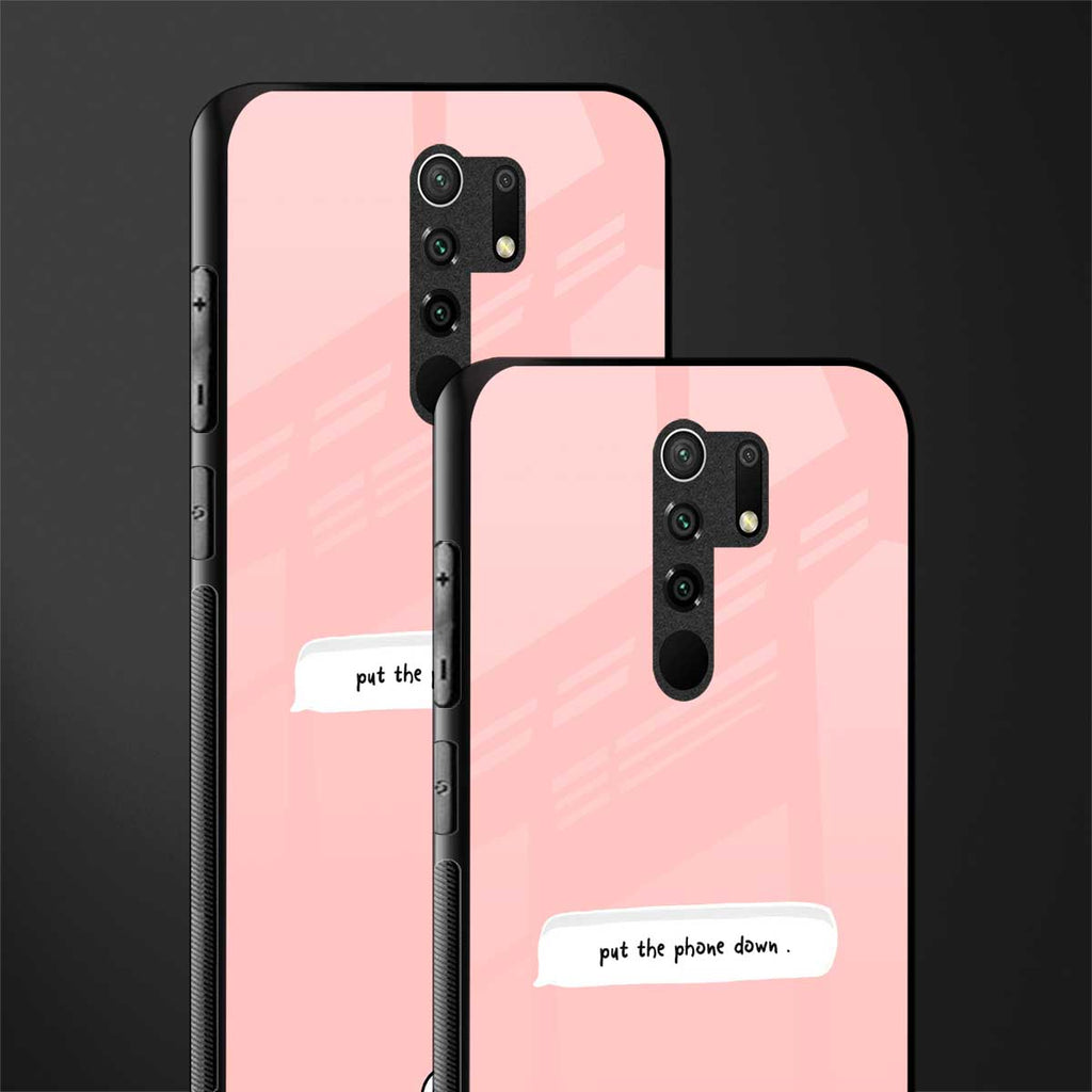 put the phone down glass case for redmi 9 prime image-2