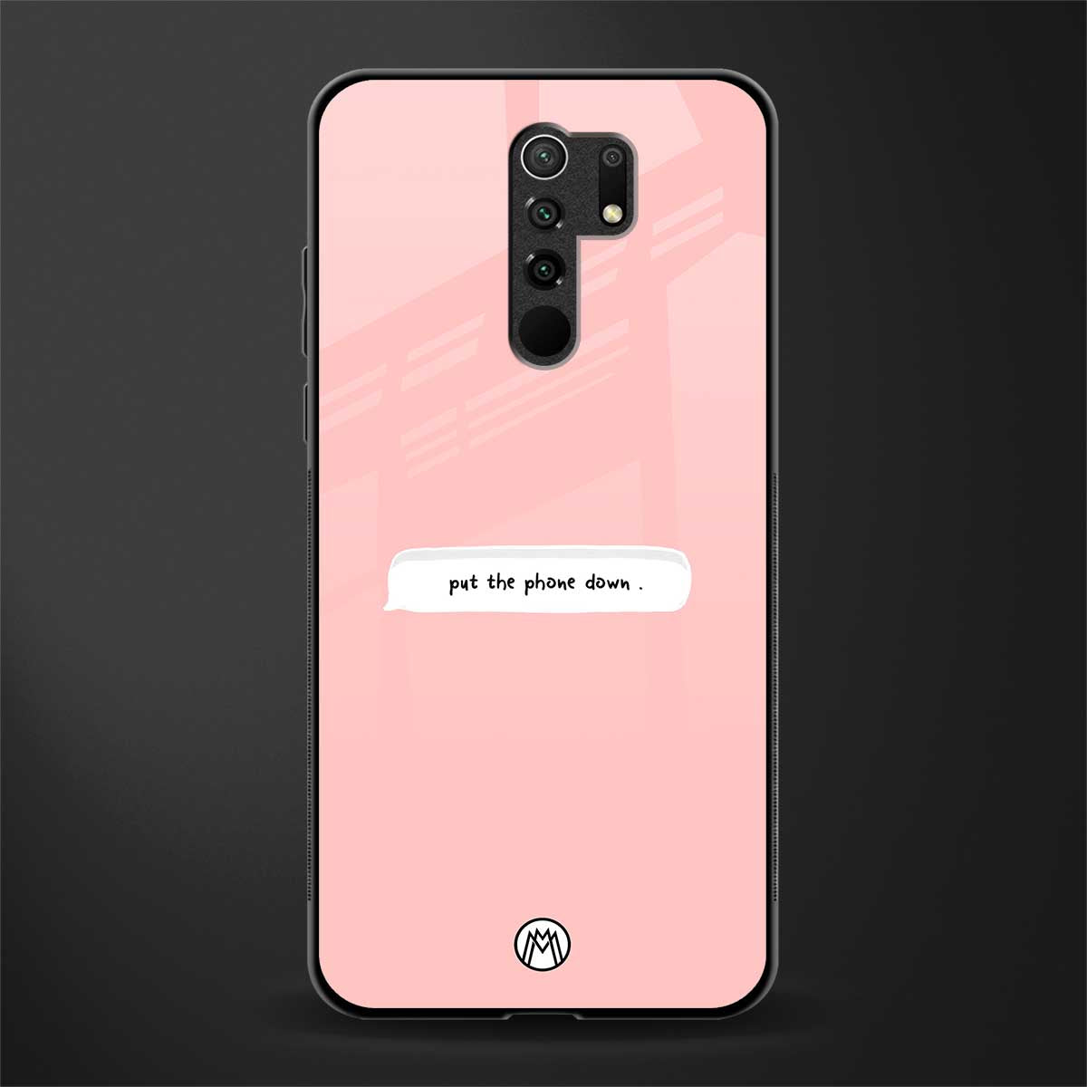 put the phone down glass case for redmi 9 prime image